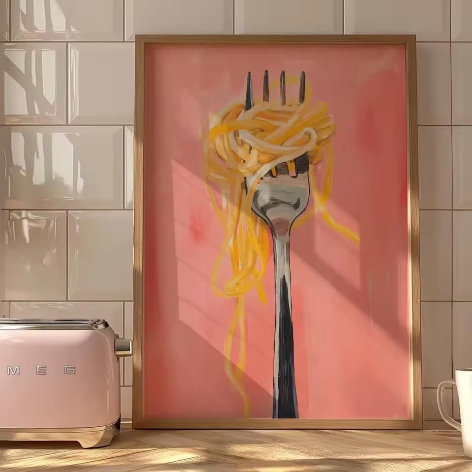 Affiche verticale mate rose fourchue LMAIWANG 20x30 cm décor moderne