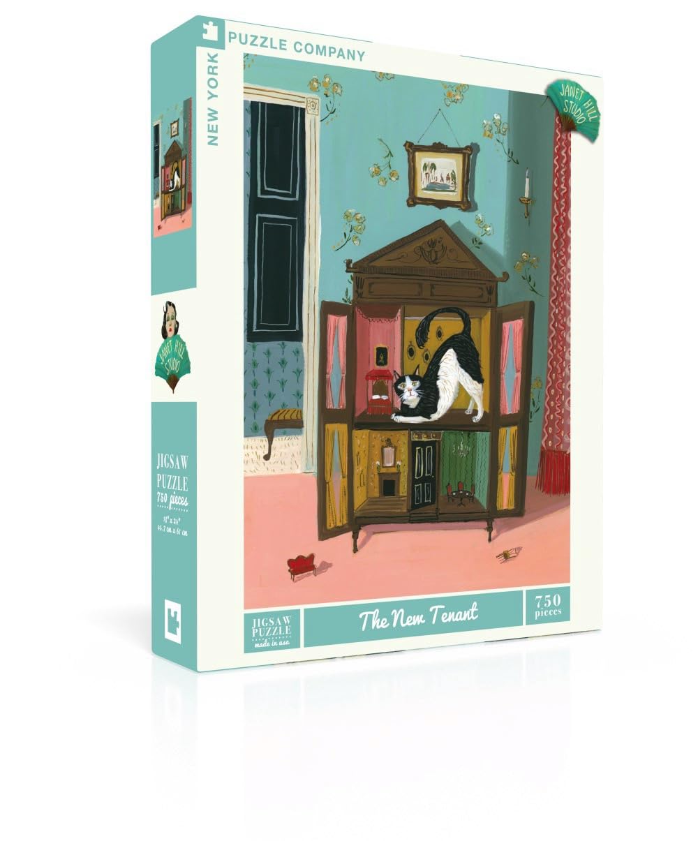 Janet Hill The New Tenant - 750 Piece Jigsaw Puzzle for Family Game Nights by Janet Hill