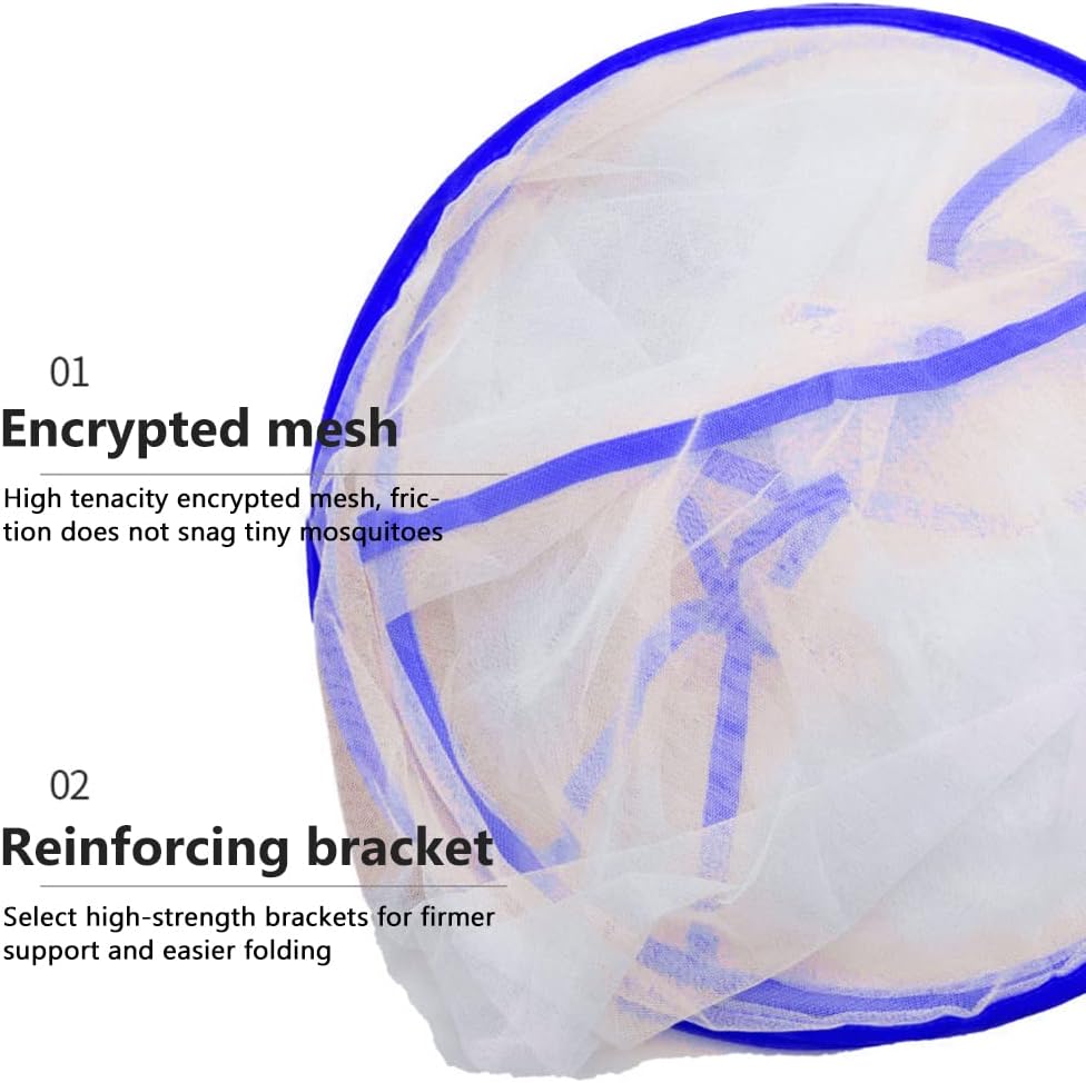 Foldable Head Net for Camping and Travel - Lightweight Mosquito Protection Face Net Small 48g