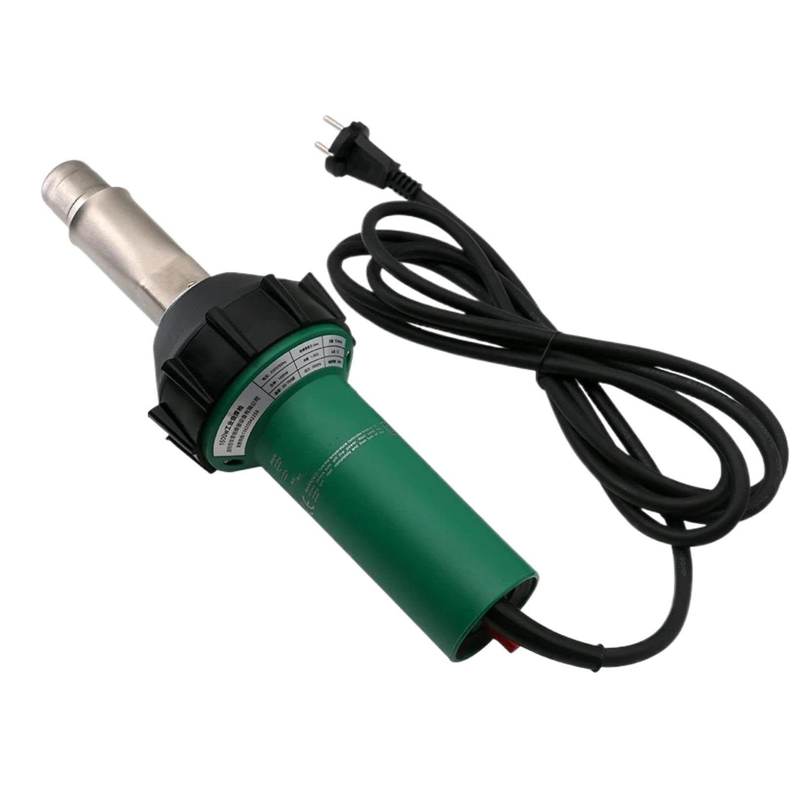 Saldatrice per plastica da 1600 W, torcia ad aria calda, pistola termica, saldatura di tubi fusi a caldo in PP/PE/PVC, fogli di plastica,geomembrana Kit Riparazione Paraurti Auto