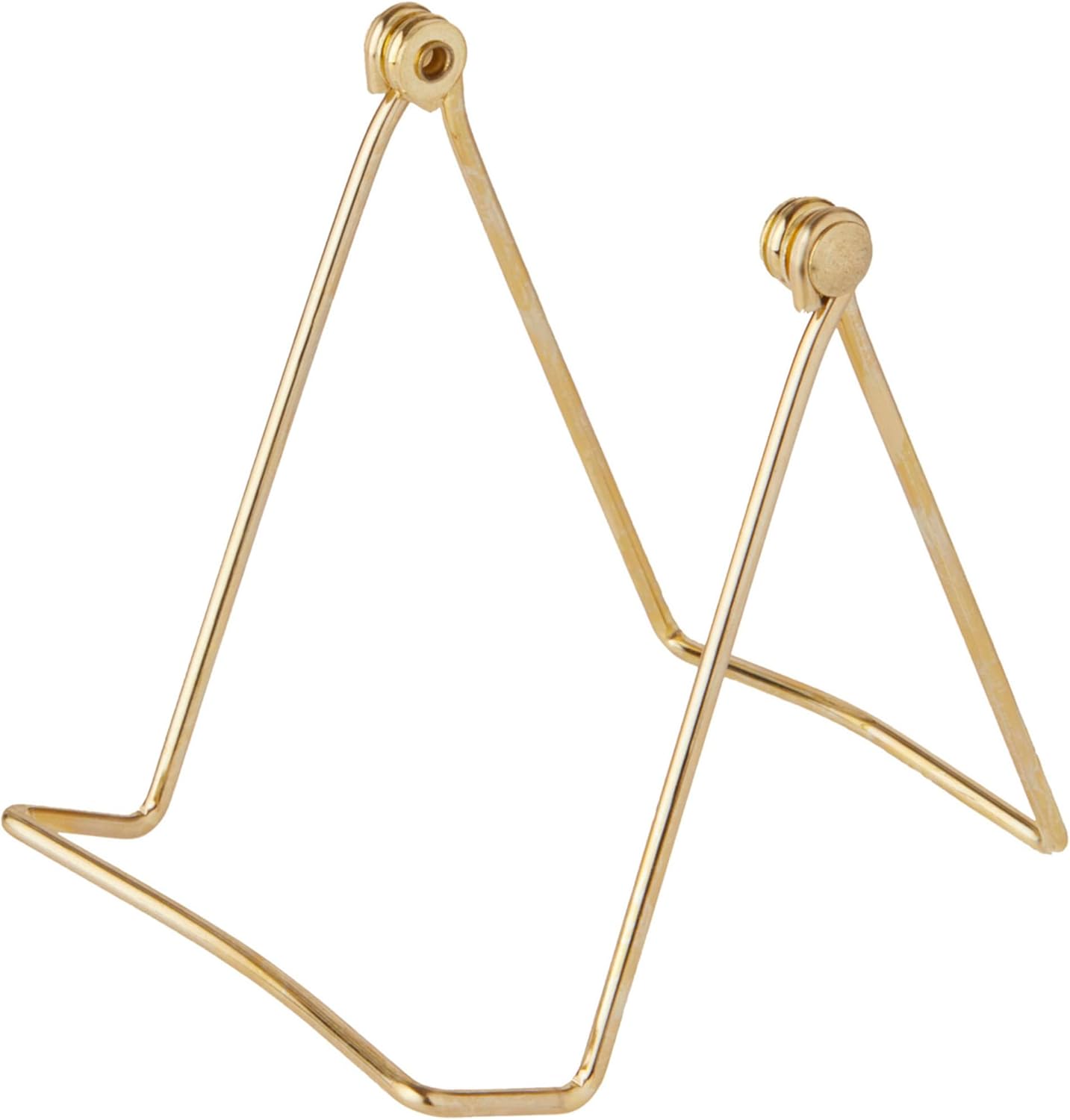 Bard's Folding Gold-toned Wire Easel Stand, 4" H x 4" W x 4.75" D, Pack of 12