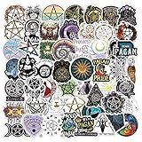 54Pcs Pagan Stickers Pack, Aesthetic Vinyl Waterproof Stickers for Water Bottle,Skateboard,Laptop,Phone,Journaling,Scrapbooking Decals for Kids Teens Adults for Party Supply Reward…