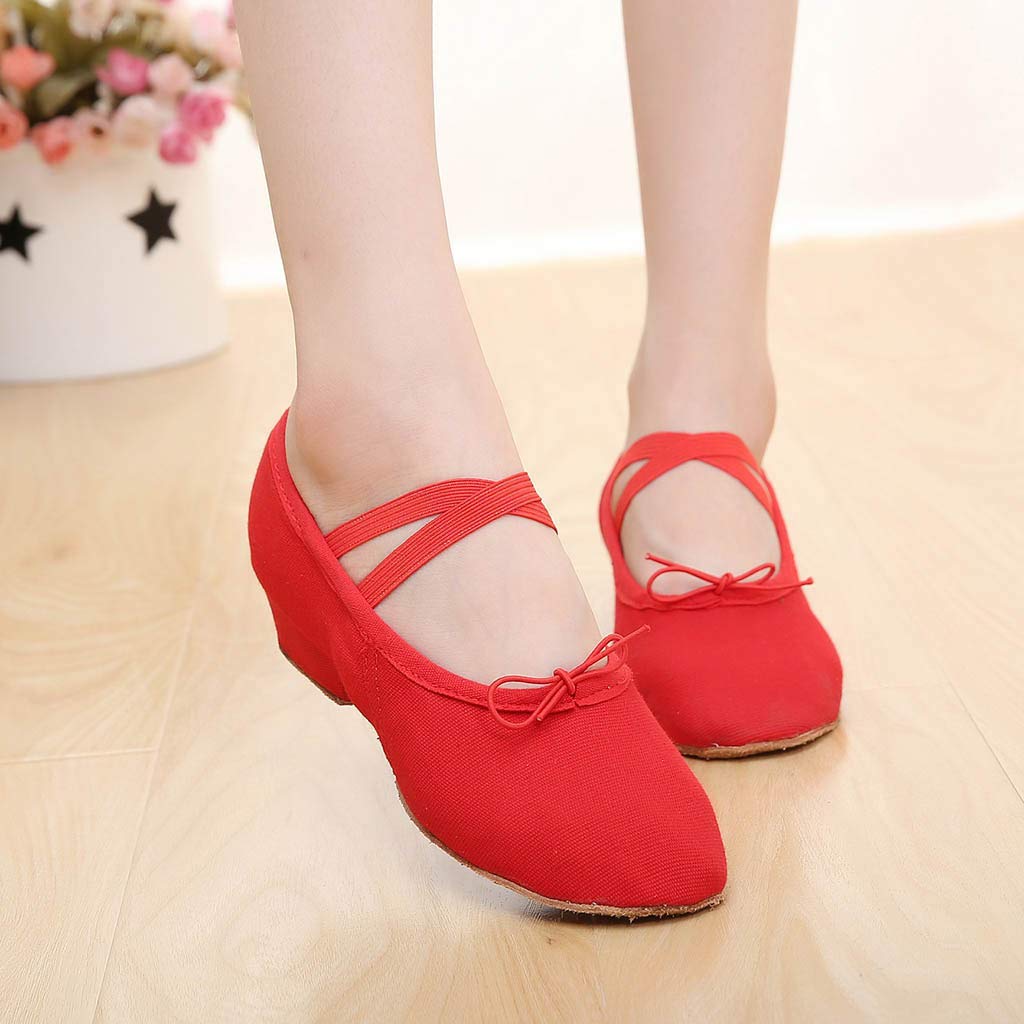 Chaussures Danse Latine Femme, Été Babies Chaussures Femme, Heels Dance Shoes Confortable Et Elegante Ballerines Mes Pedilles Danse, Pour Mariage Bride Sandales Mary Janes