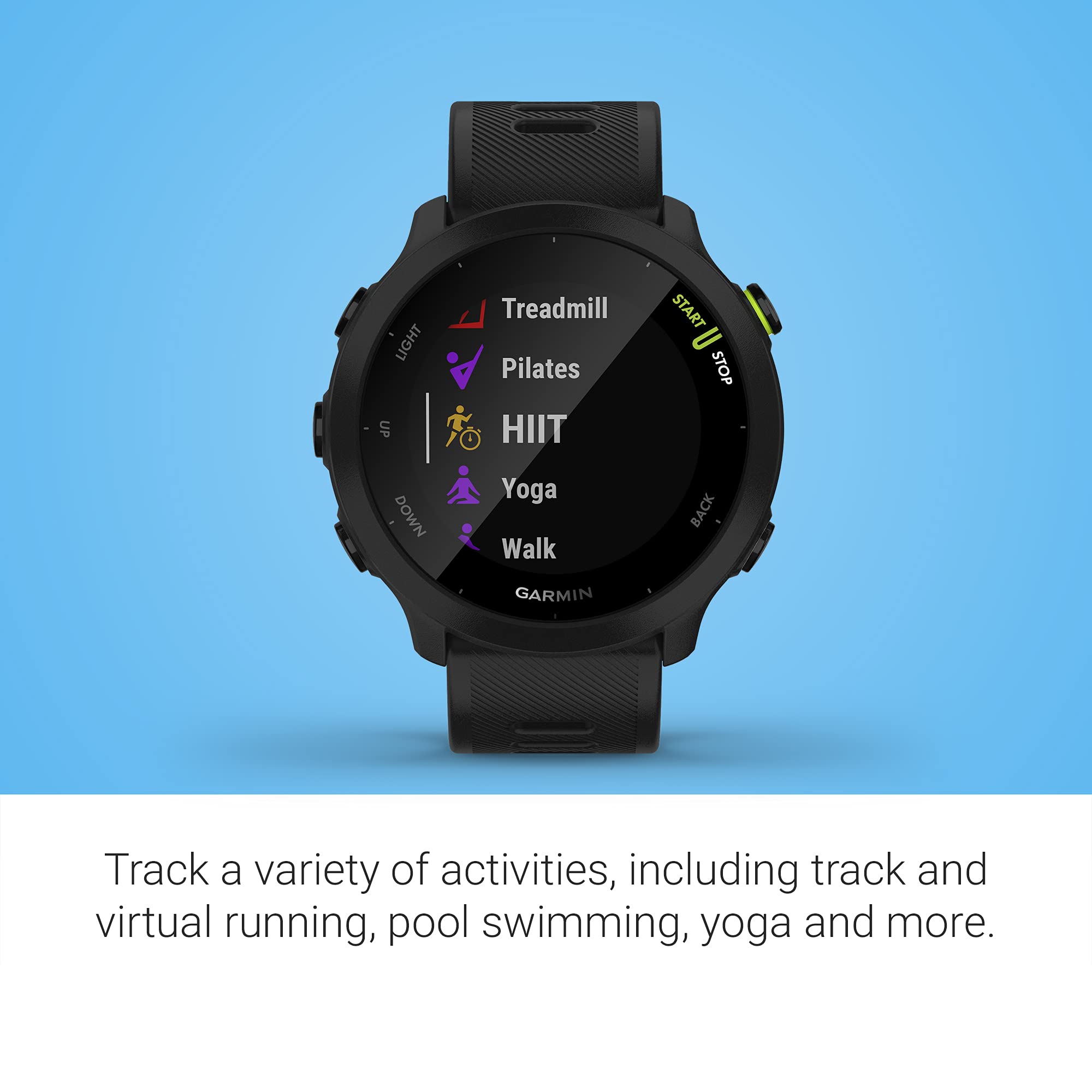 Garmin Reloj inteligente Forerunner 55 GPS para correr, negro (renovado)
