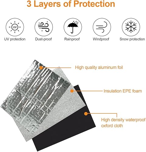 Miniatura 2 de Cubierta de aislamiento de aire acondicionado de ventana para unidad exterior, cubierta de aire acondicionado para ventana, a prueba de polvo e