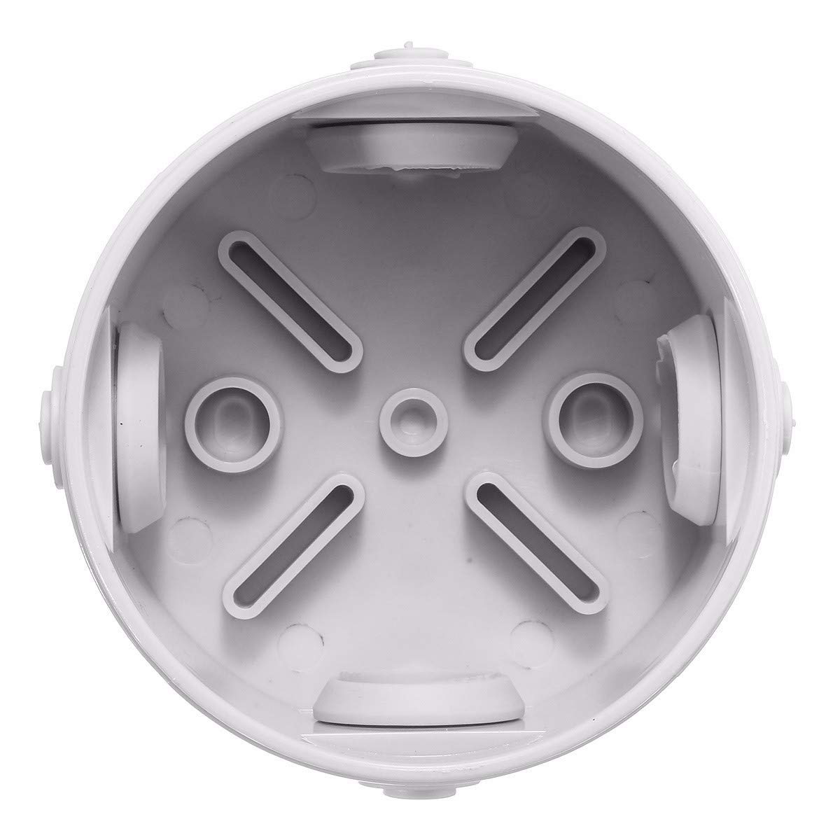 RanDal 10Pcs Set 80X40Mm Abs Ip44 Scatola Di Giunzione Elettrica Impermeabile A Forma Rotonda Impermeabile Scatola Di Progetto Elettrico Con 4 Passacavi Cavo Per Fai Da Te Elettrico