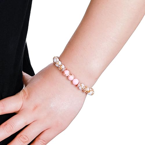 Miniatura 3 de Pulseras de alerta médica para mujeres y hombres, pulsera de identificación médica personalizada, pulsera de alerta médica de emergencia con cuentas