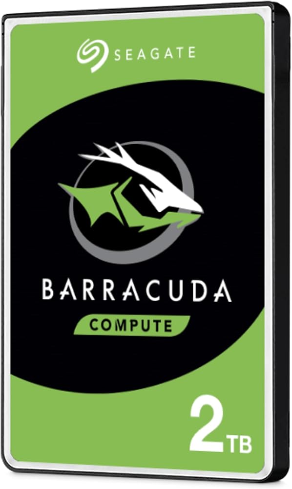 Seagate BarraCuda 2TB SATA based 2.5" Internal Hard Drive with 5400 RPM & 128MB Cache - View 1