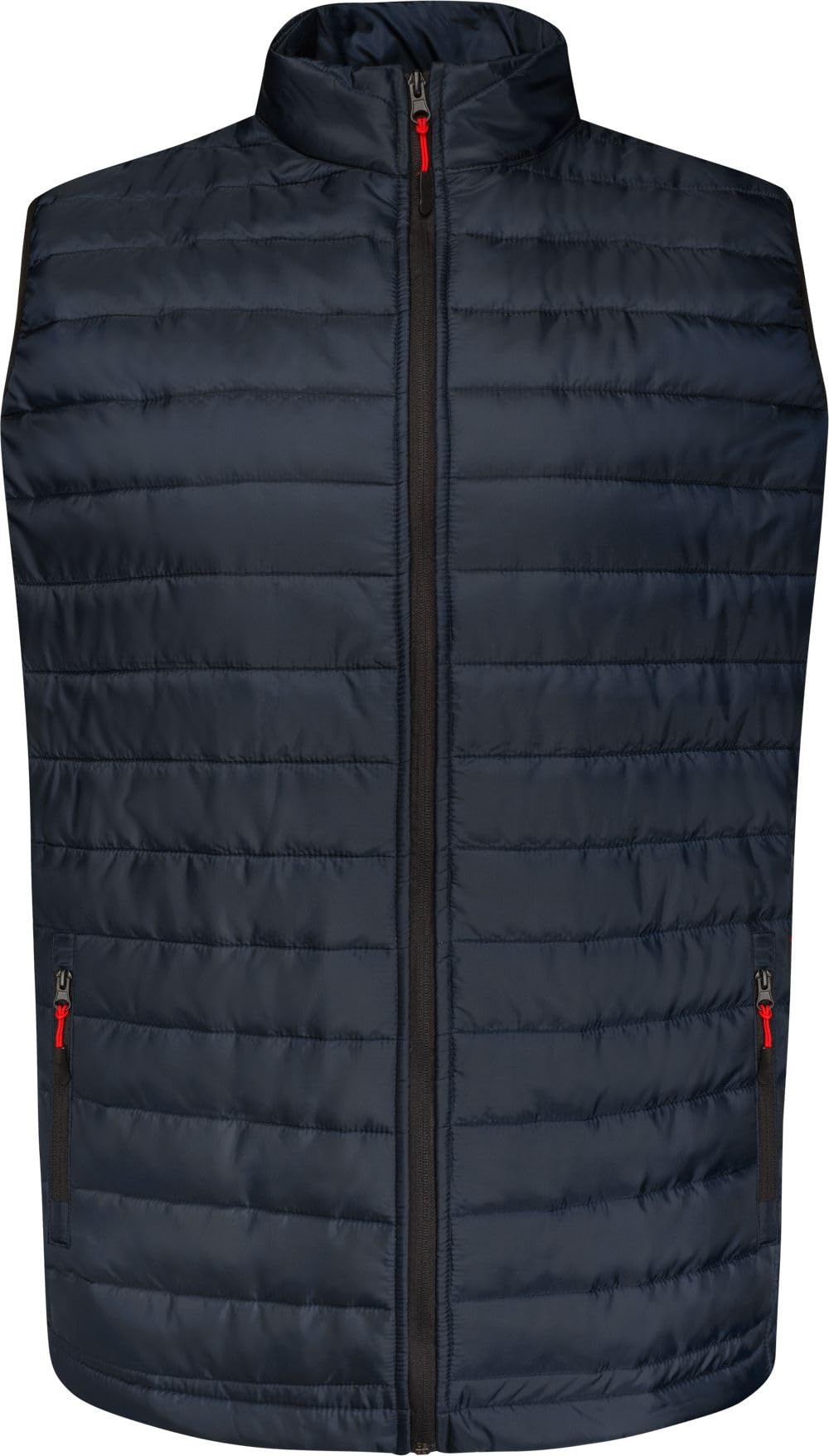KAM Mens Lightweight Zip Through Quilted Gilet - Blue - 4XL