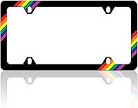 Vista 9 de Marco de matrícula con estampado de vaca en blanco y negro, marcos divertidos para placa de matrícula, patrón de animales, soporte de accesorios