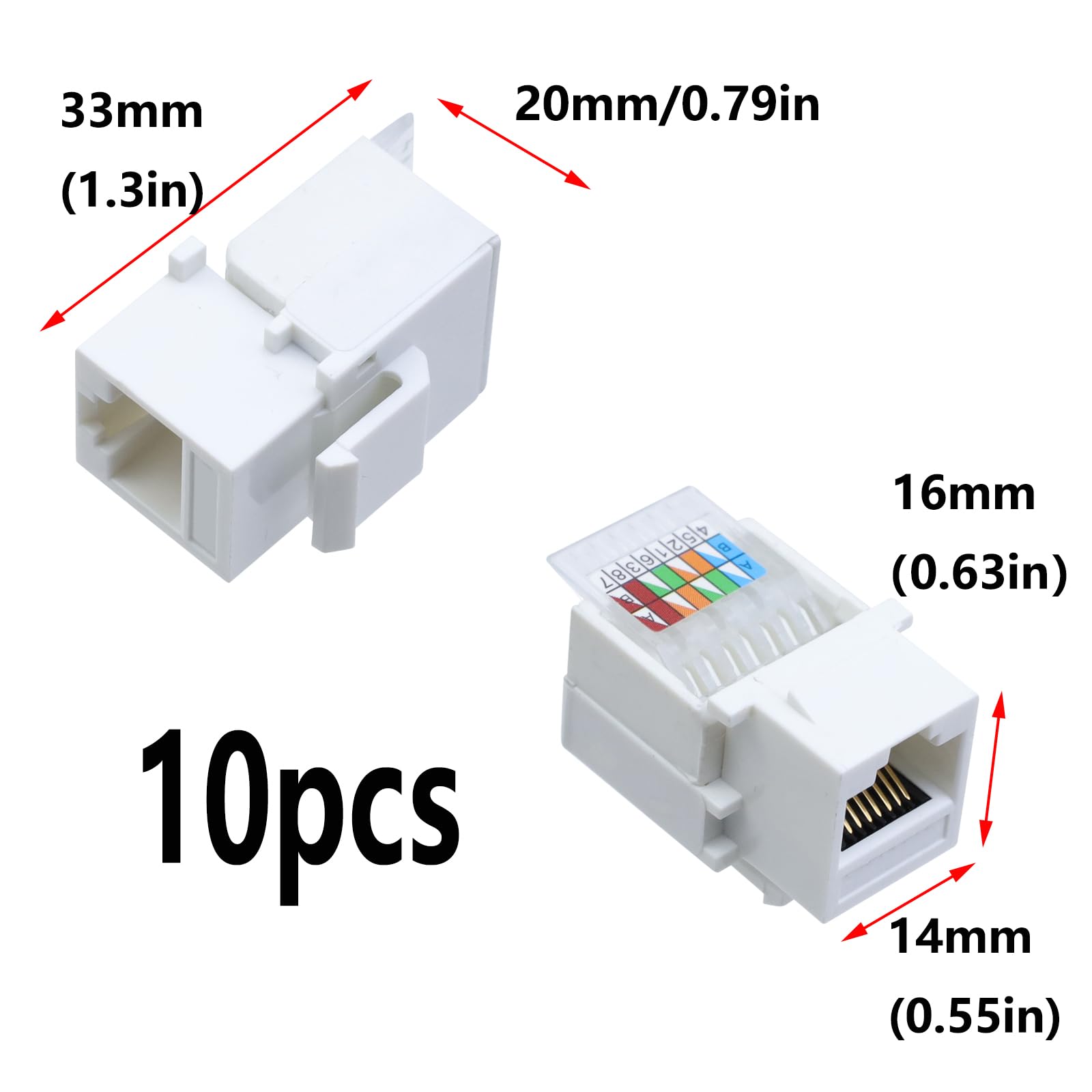 Amazon.co.jp: Antrader RJ45/Cat6/Cat5e ツールレス キー