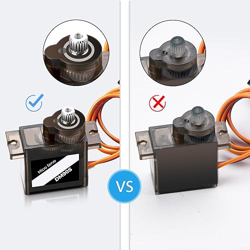 Miniatura 5 de Aideepen 4 unids Metal Gear Servo Digital Micro Servo Motor para RC Aviones de ala fija Modelo de aviones RC Piezas de aviones Helicóptero Motor de