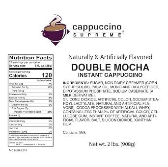 Cappuccino Supreme 2 lb bag Double Mocha Instant Cappuccino Mix