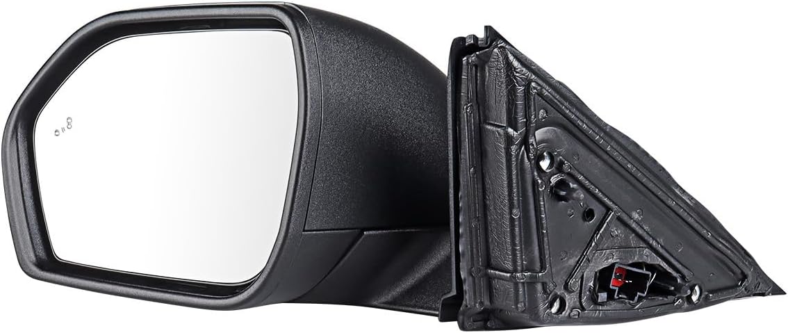 Astra Depot Left Outside Door Electric Heating Mirror Matte Black Textured Fits for Ford Explorer 2020-2025 With Blind Spot Monitor Power Glass LB5Z17683XB, FO1320673