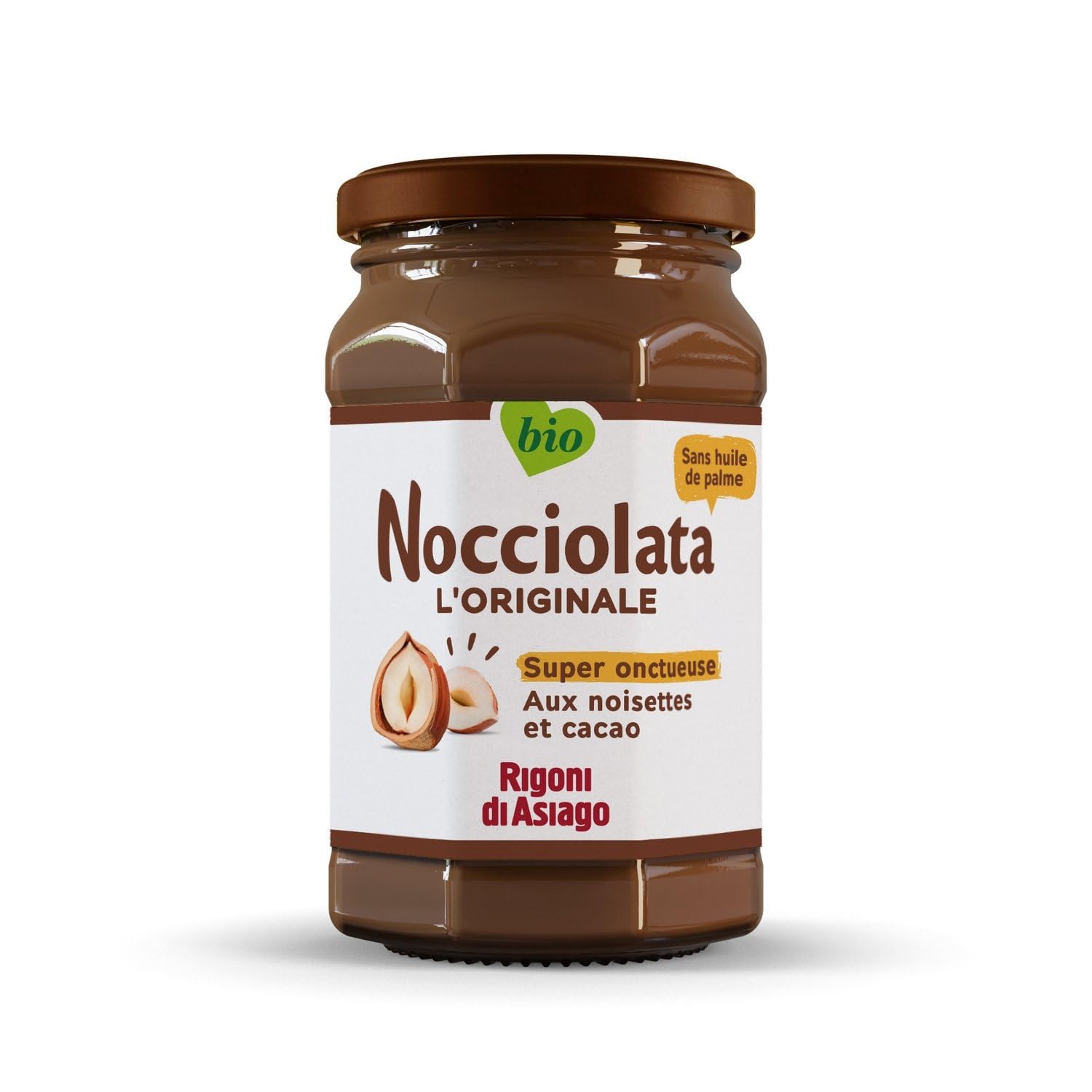 Pâte à Tartiner NOCCIOLATA Cacao et Noisettes Bio RIGONI DI ASIAGO - le pot de 250g Lot De 3 - Par Lot