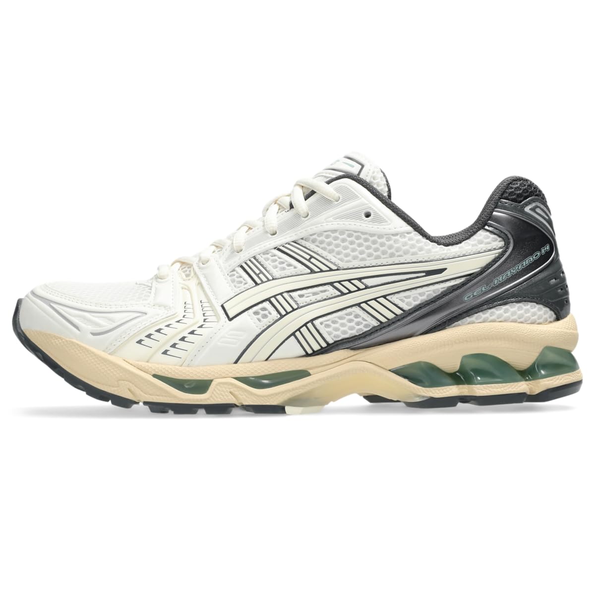 Unisex Gel-Kayano 14 Sportstyle Shoe, 11.5M / 13W, Cream/Obsidian Grey