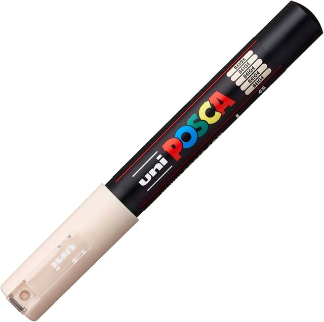 uni-ball Posca Acrylic Paint Marker, Extra Fine, Beige