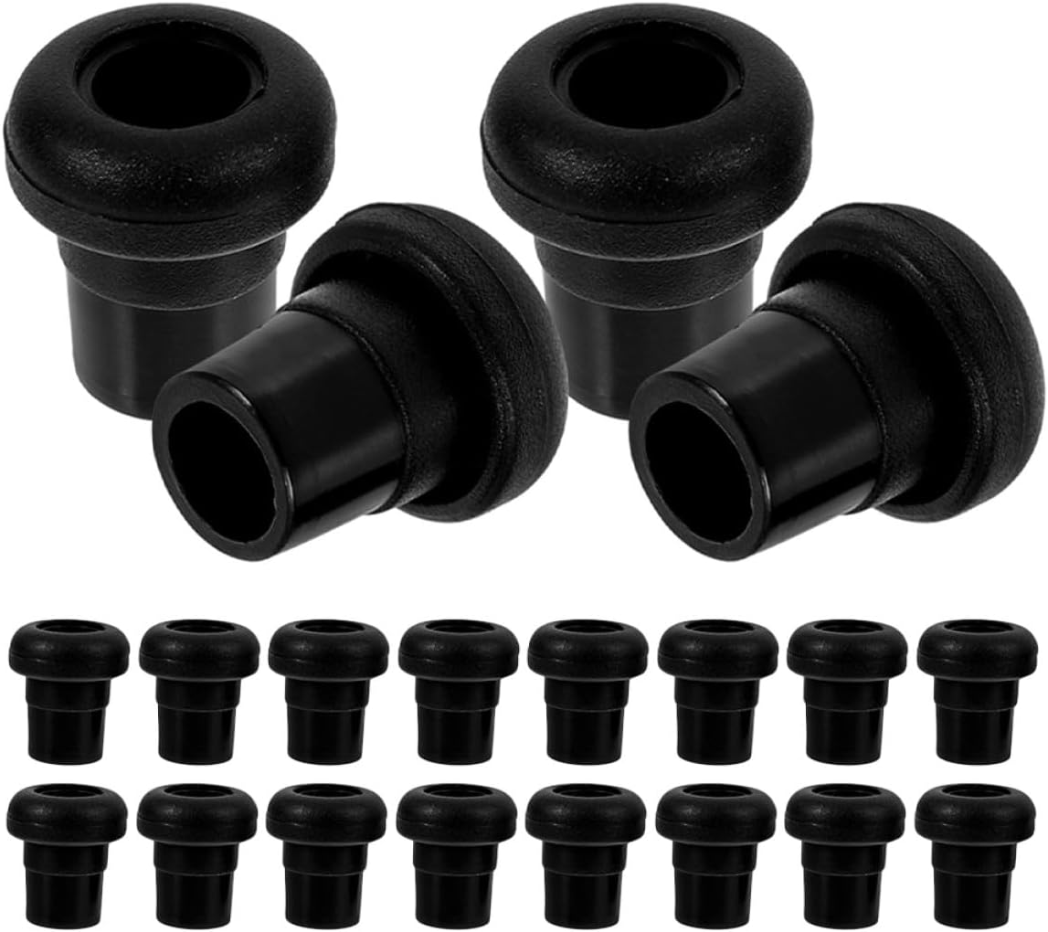 Healifty 20pcs Foosball Table Parts Rod End Caps Plastic Replacement Safety Covers for Desktop Soccer Game Accessories