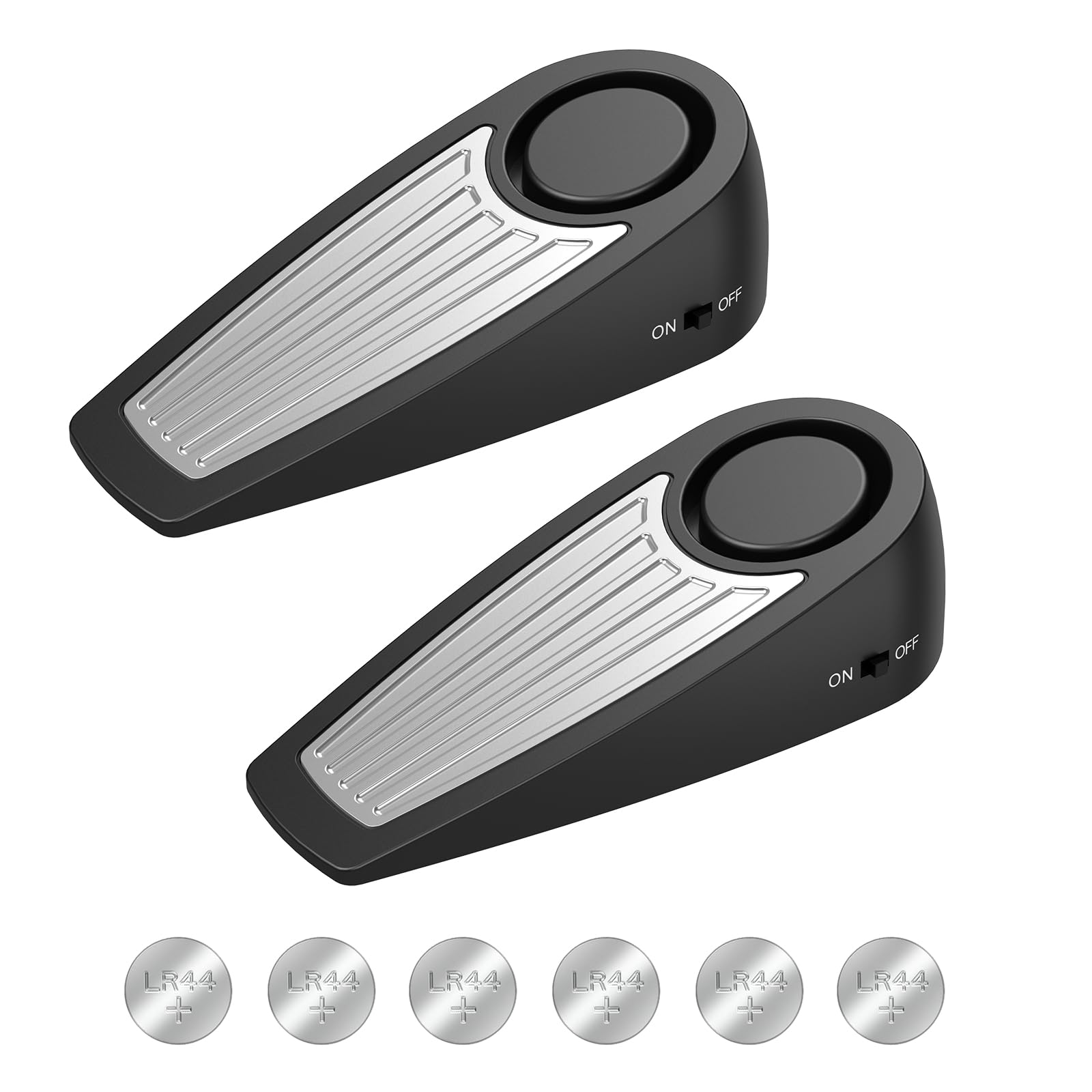 Topes de puerta de seguridad, alarma de seguridad de 120 dB, alarma de puerta de hotel, topes de puerta para parte inferior de puerta, para viajes, hotel, apartamento, dormitorio