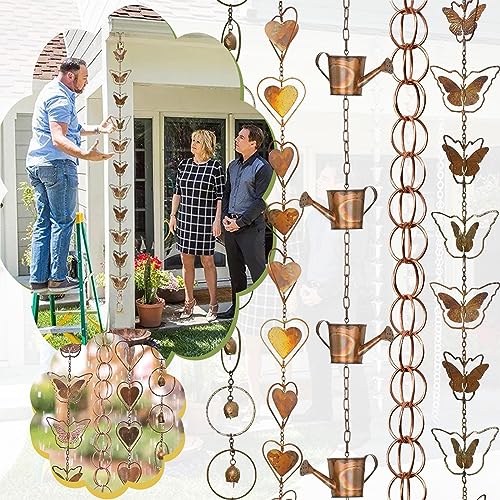 Image of Rain Chains Replace Metal Rainwater Catcher Chain for Awnings Backyard Sheds Bell | Other Garden D?cor | Garden D?cor | Yard, Garden & Outdoor Living | Home & Garden