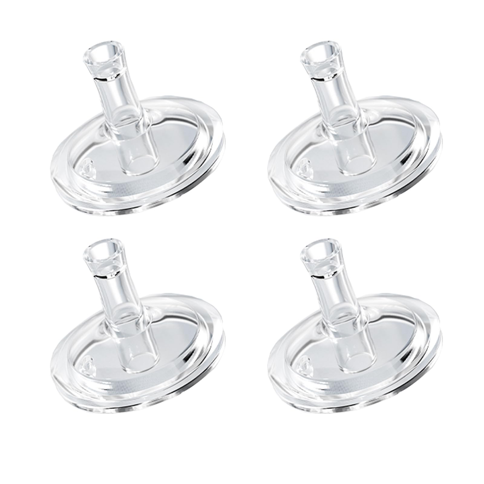 sippy cup straw nipples for philips avent natural baby bottles, trainer cup top food grade silicone soft nipple, 8m+, pack of 4