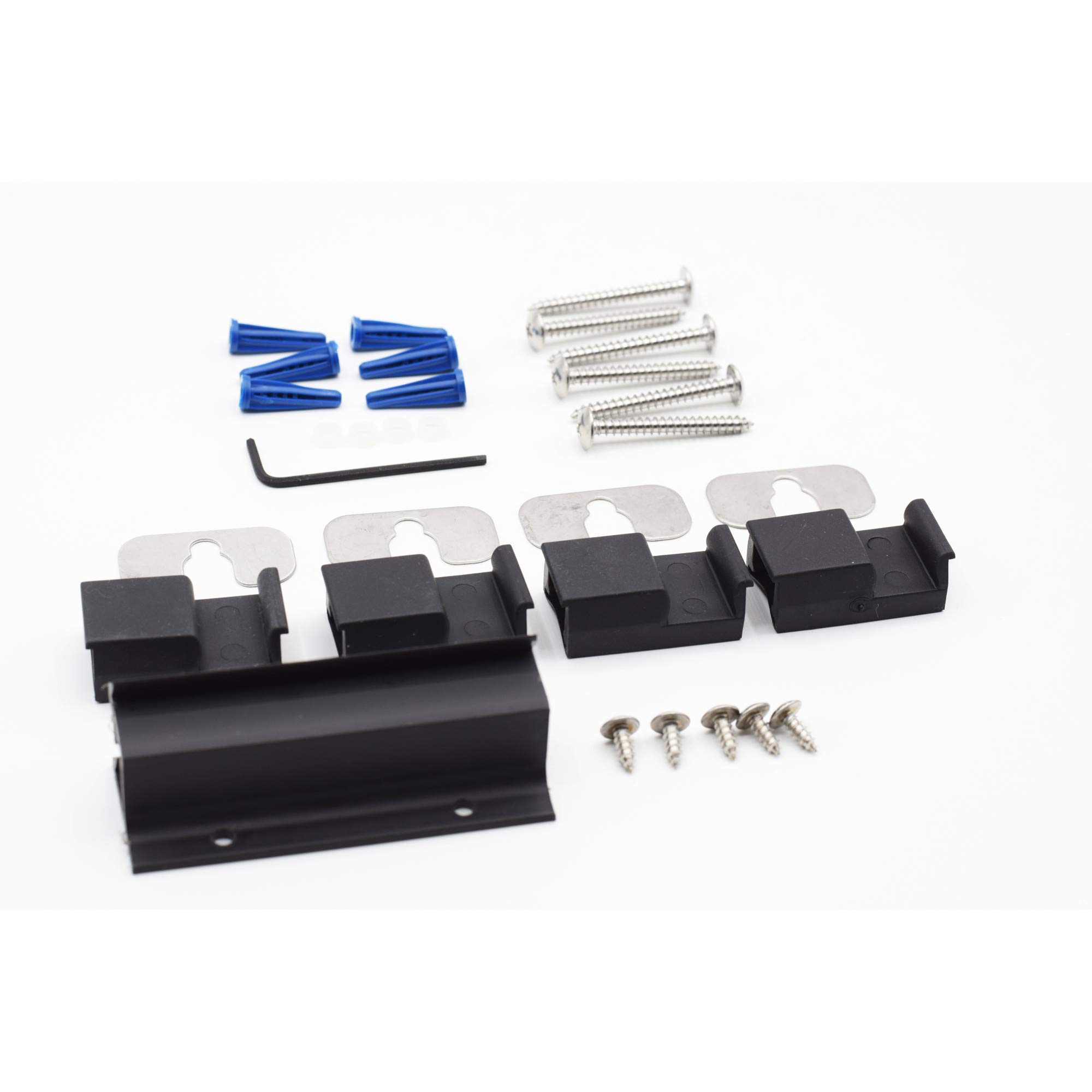 Basco Shower Door ECPPINF51SV 1/4 in. semi-frameless sliding parts, Chrome