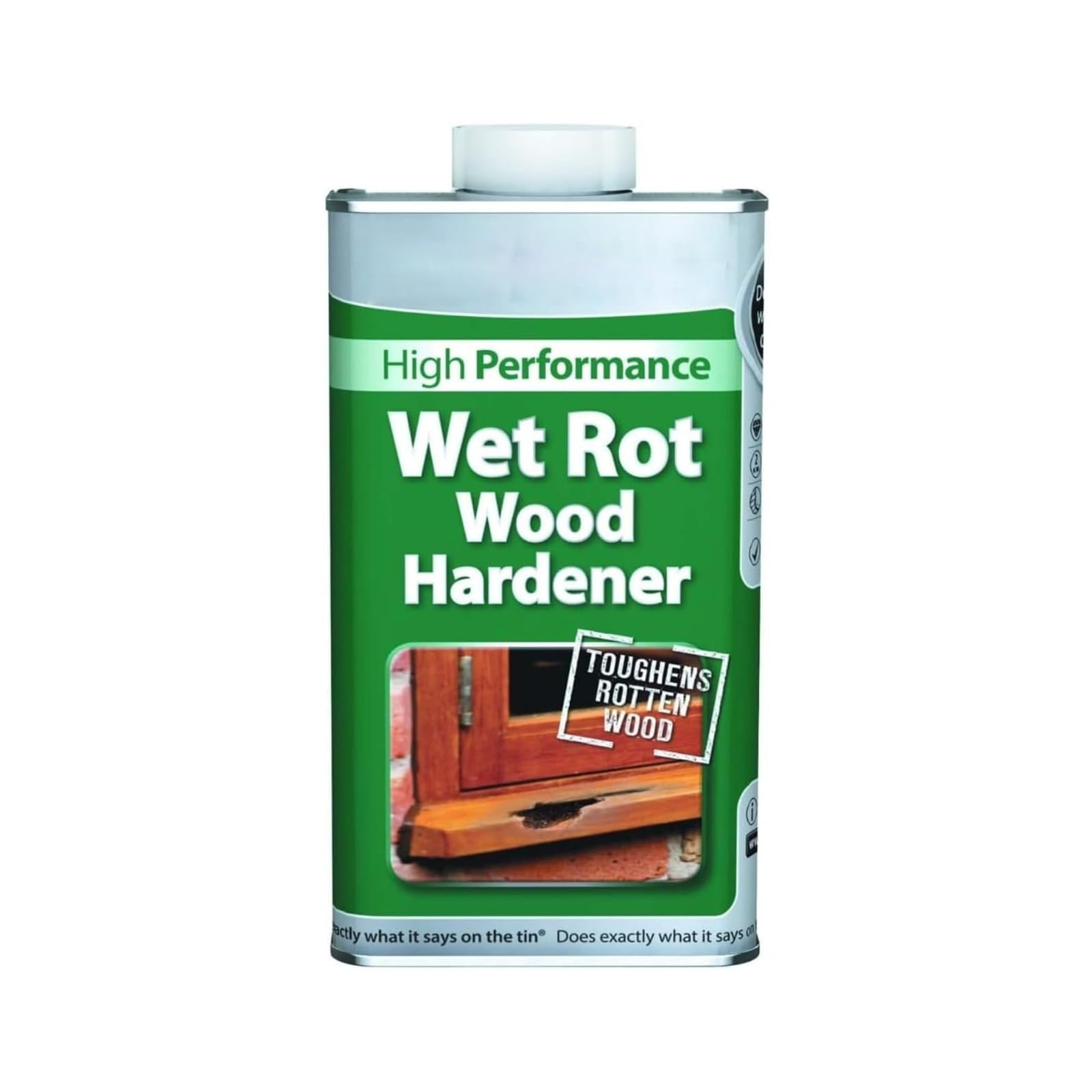 HOCHSTE® Wet Rot Wood Hardener, Deep Penetrating Wood Repair Solution for Rotten Timber, Interior & Exterior Use, Stops Rot, Strengthens Damaged Wood, (Wood Hardener, 500ml)