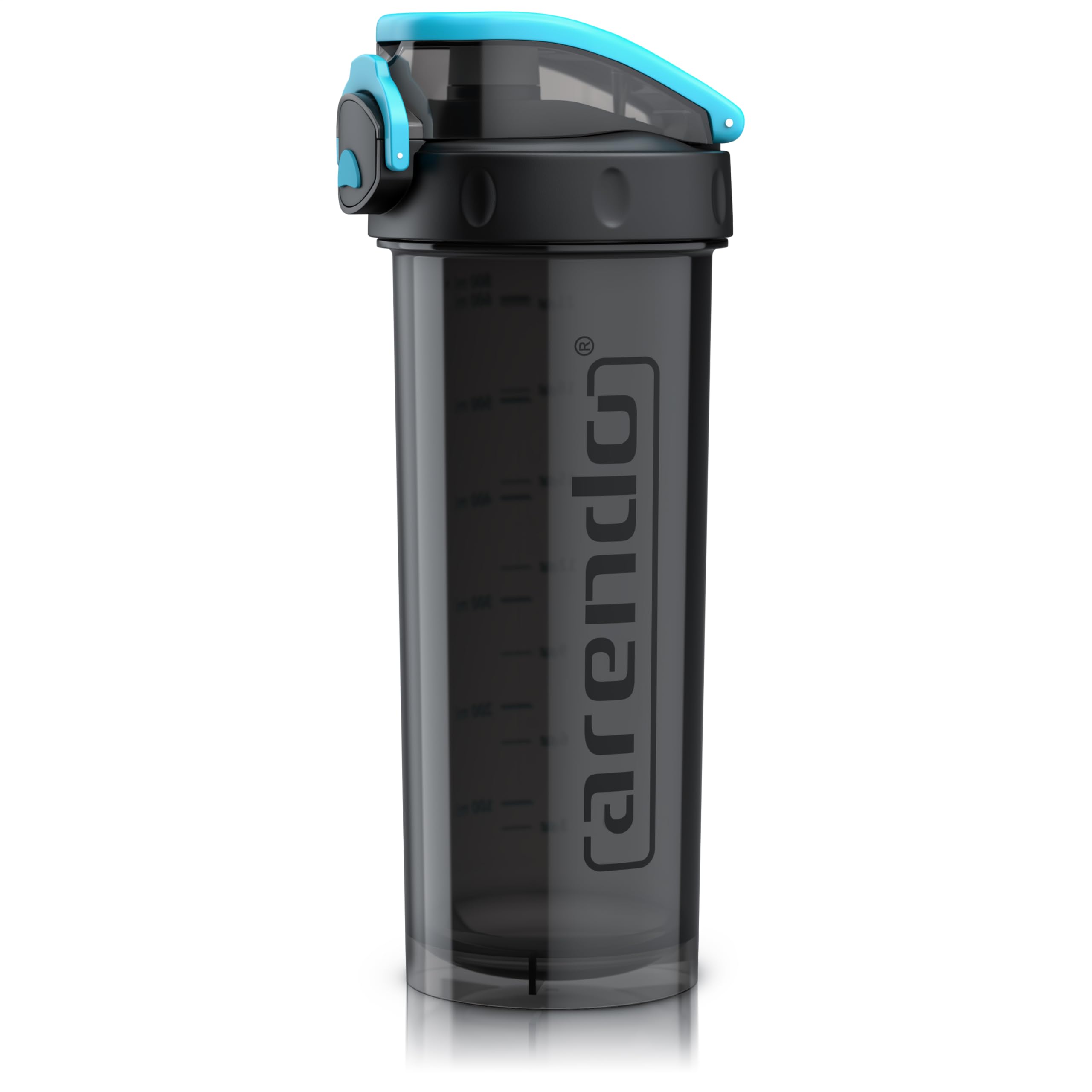 Arendo B: Blue Protein Shaker Bottle, Bpa-Free With Mixball, 800Ml, Leakproof, Perfect For Mixing Powdered Shakes Pre Workout, Premium Shaker For Protein Shakes, Dishwasher Safe