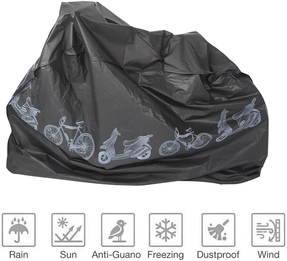 Telo Coprimoto Impermeabile 110x200 Cm - Per Moto, Scooter E Bici, Protezione Da Pioggia E Neve