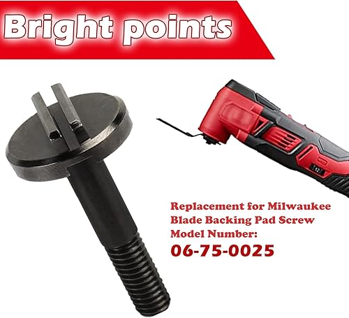 Miniatura 5 de Tornillo de almohadilla de respaldo de hoja para Milwaukee M18 Multi-Tool (06-75-1015-1 PACK)