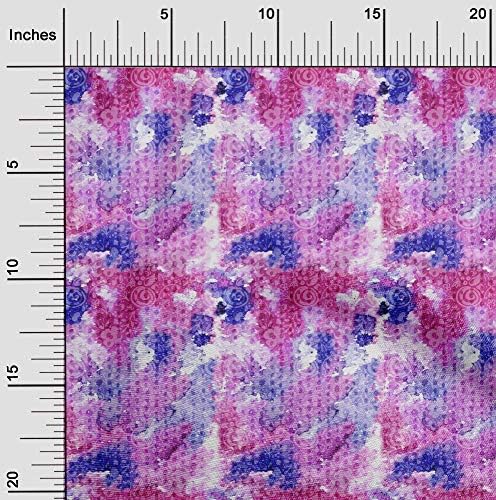 oneOone Gasa De Viscosa Tela las hojas y las flores Textura Tela