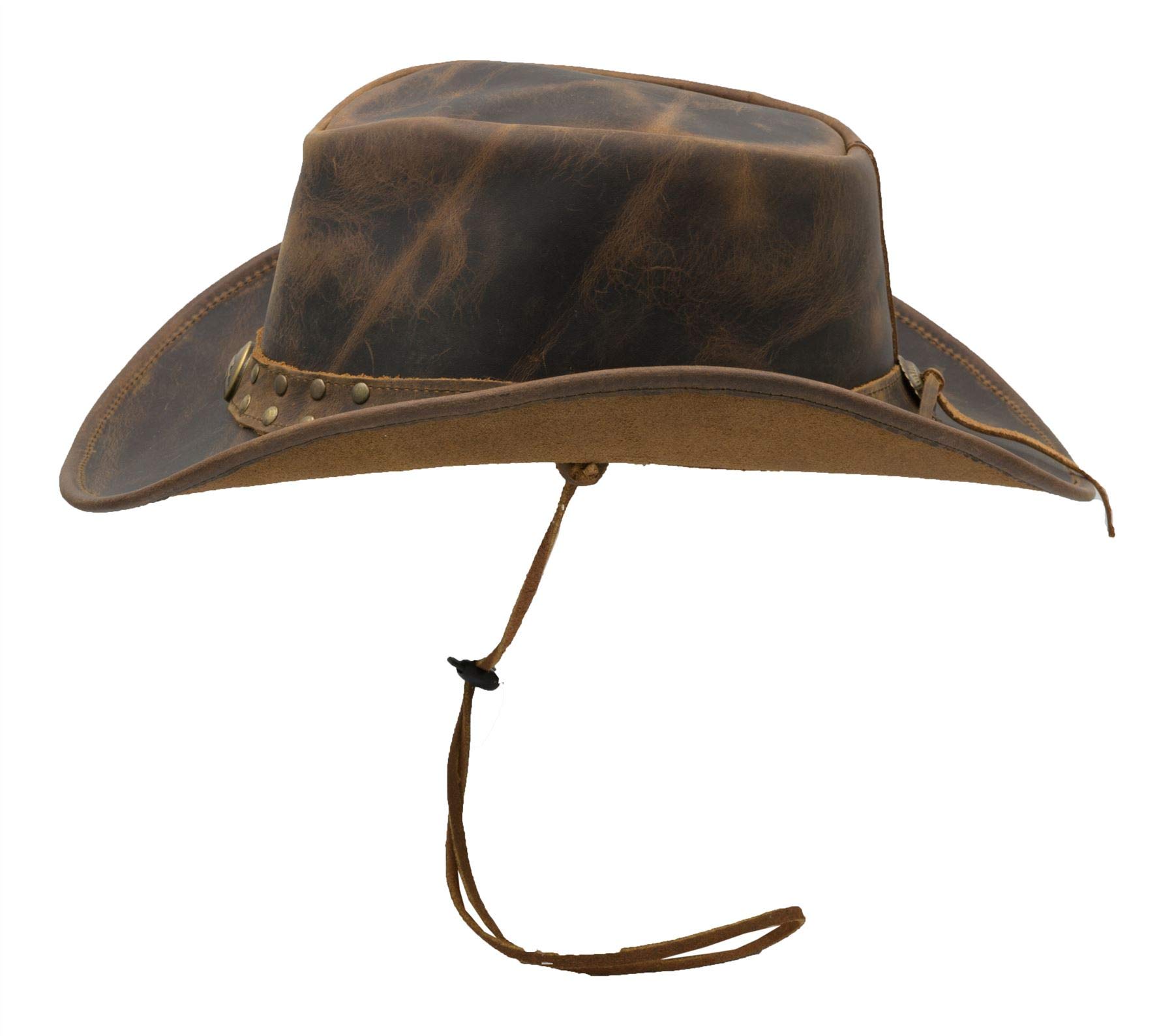Walker and Hawkes Brisbane – Sombrero de piel de vacuno – Bicolor
