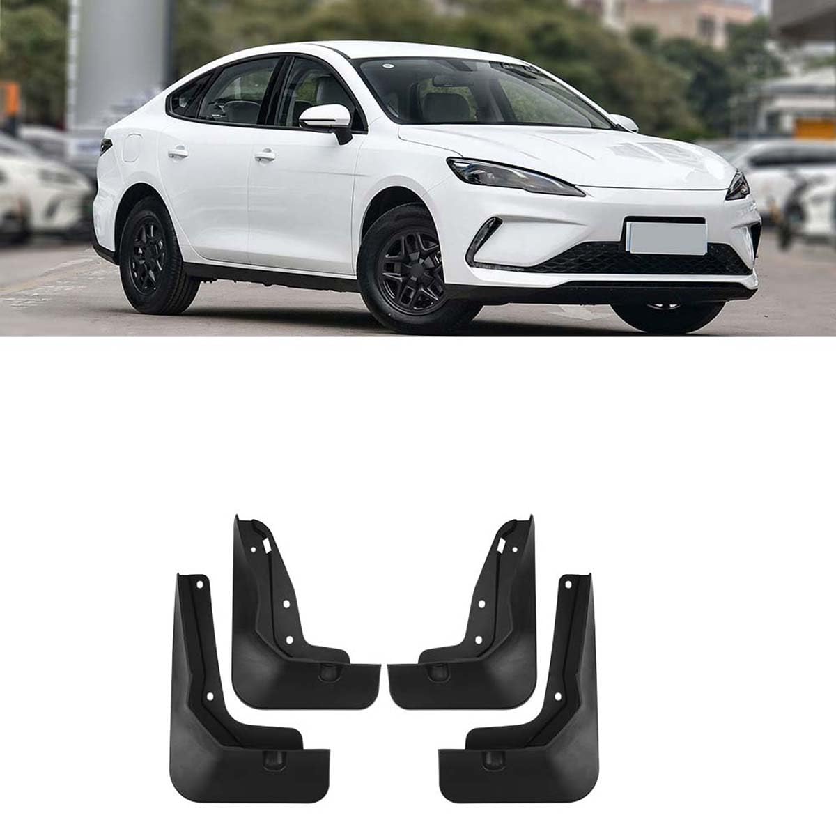 Faldones para el barro que protegen la carrocería del BYD Seal 05 DM-i 2025