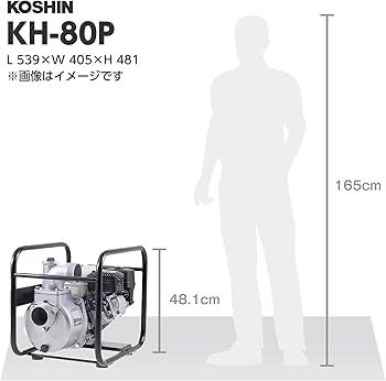 Amazon | 工進(KOSHIN) 4サイクル エンジンポンプ ハイデルス