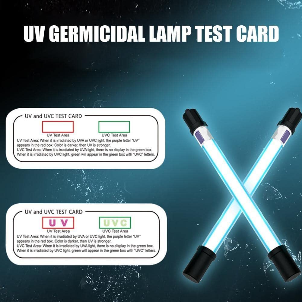 100 Stück UV-Testkarten Für UVA/UVC – Einfache Kontrolle Von UV-Lichtquellen, 7x2,5 Cm