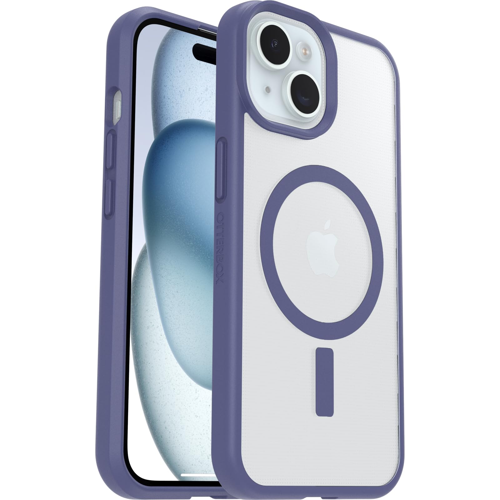 OtterBox Sleek MagSafe Hülle für iPhone 17e/16e/15/14/13, Transparent/Lila