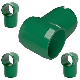 FORMUFIT F001STE-GR-4 Slip Tee PVC Fitting، درجة الأثاث، مقاس 1 بوصة، عبوة خضراء مكونة من 4 قطع