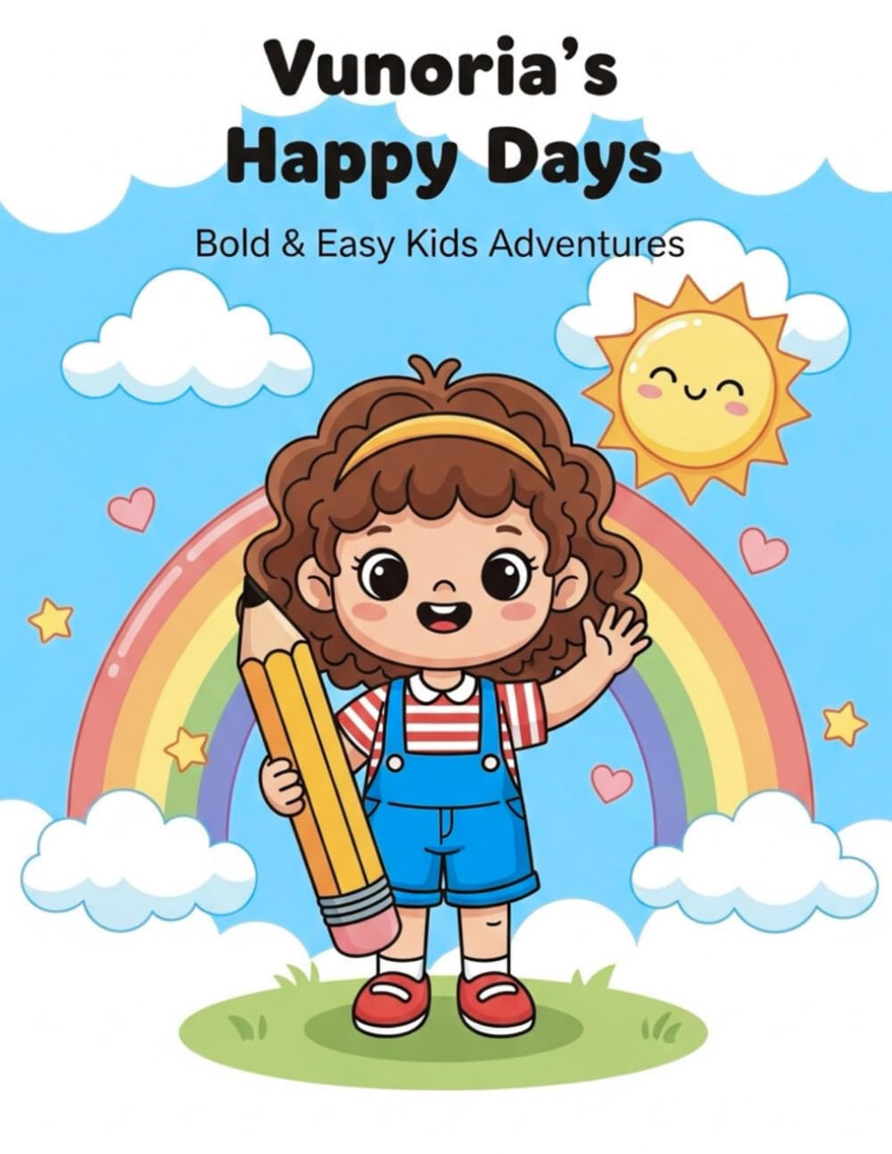 Vunoria’s Happy Days: Bold & Easy Kids Adventures Coloring Book