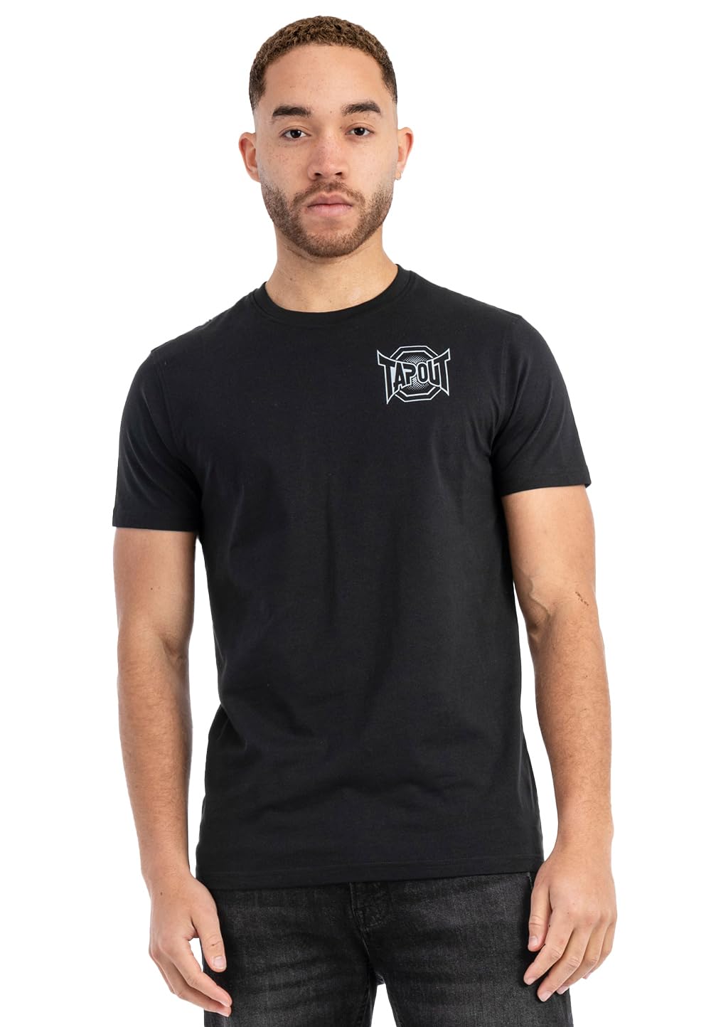 Tapout Men's Punk Ass tee T-Shirt, Black/Grey, L