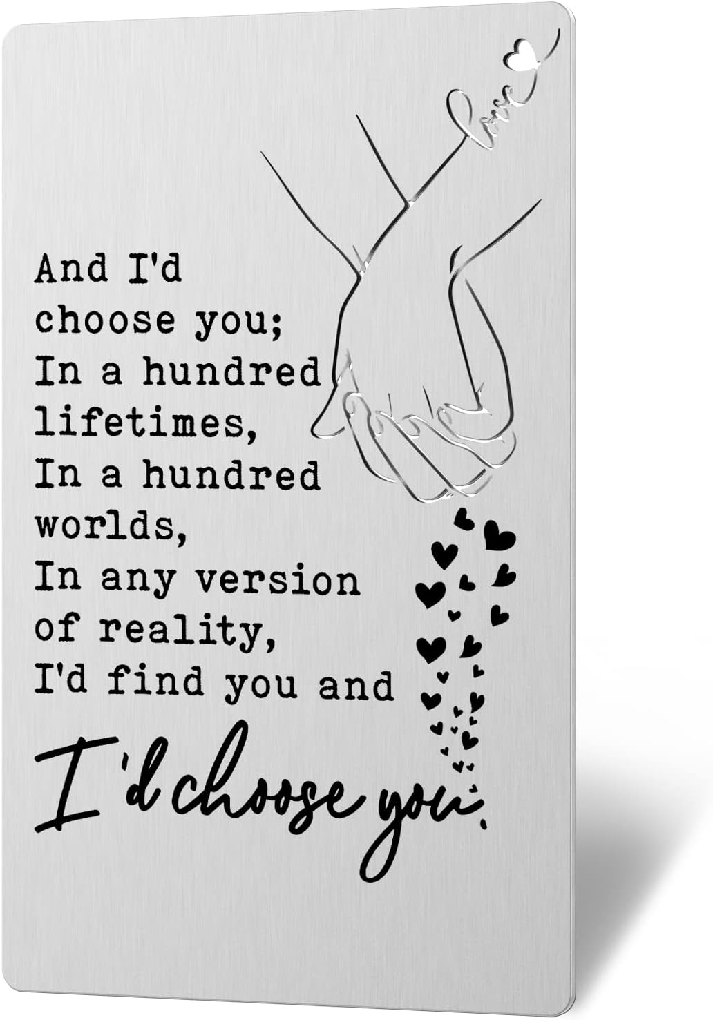 TRCENDE Wedding Gifts Card for Groom Wallet Card Insert for