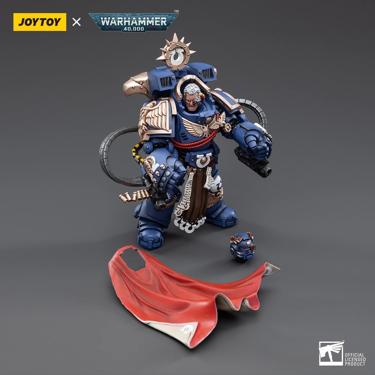 JOYTOY Warhammer 40k 1/18 Action Figure Ultramarines Capitolo Maestro Marneus Calgar 12,2 cm Giocattoli per bambini 15+ e adulti
