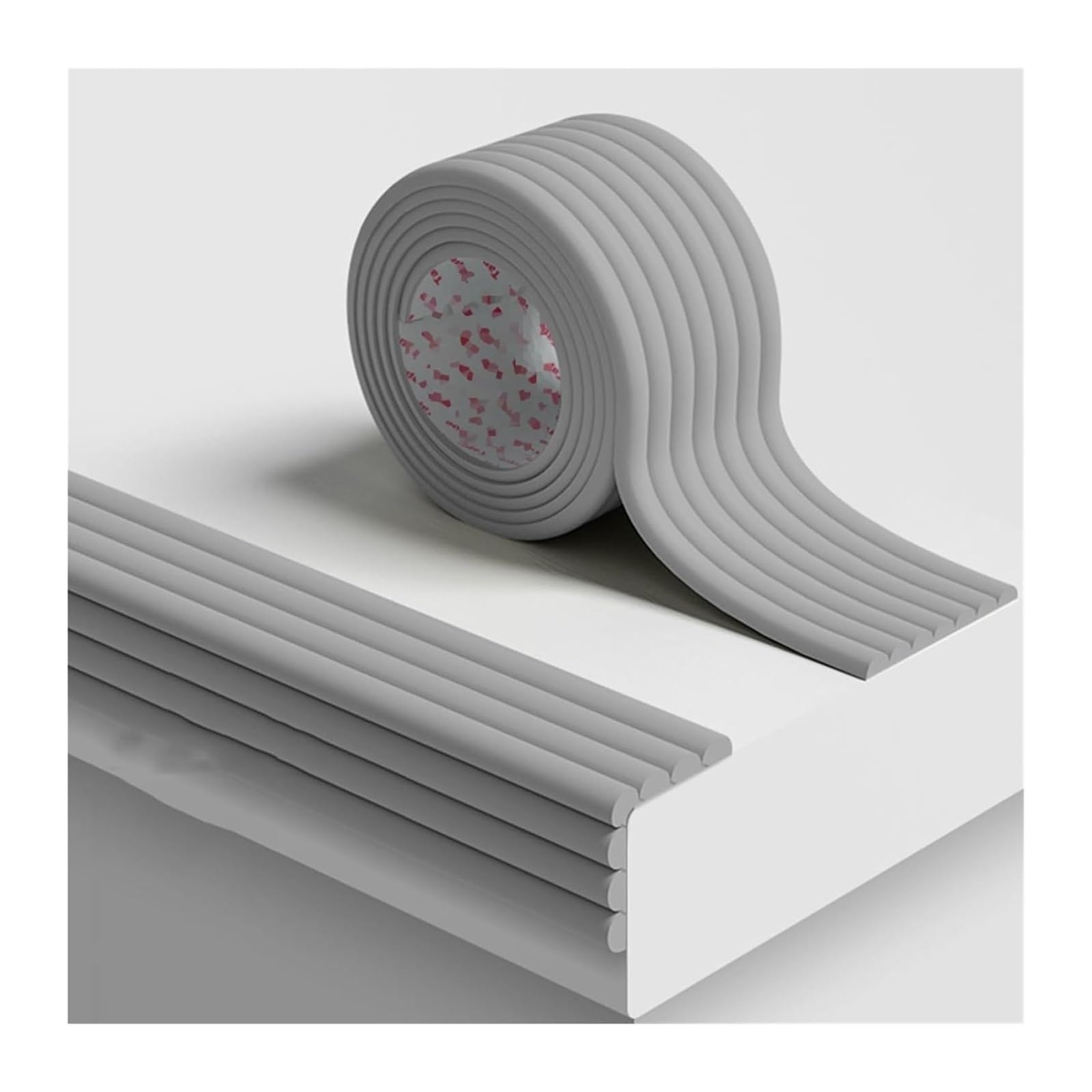Bandes de sécurité en mousse anti-collision, protection de table autocollante, coins de protection, pare-chocs pour enfants, 0,8 cm d'épaisseur (gris, 10 m)