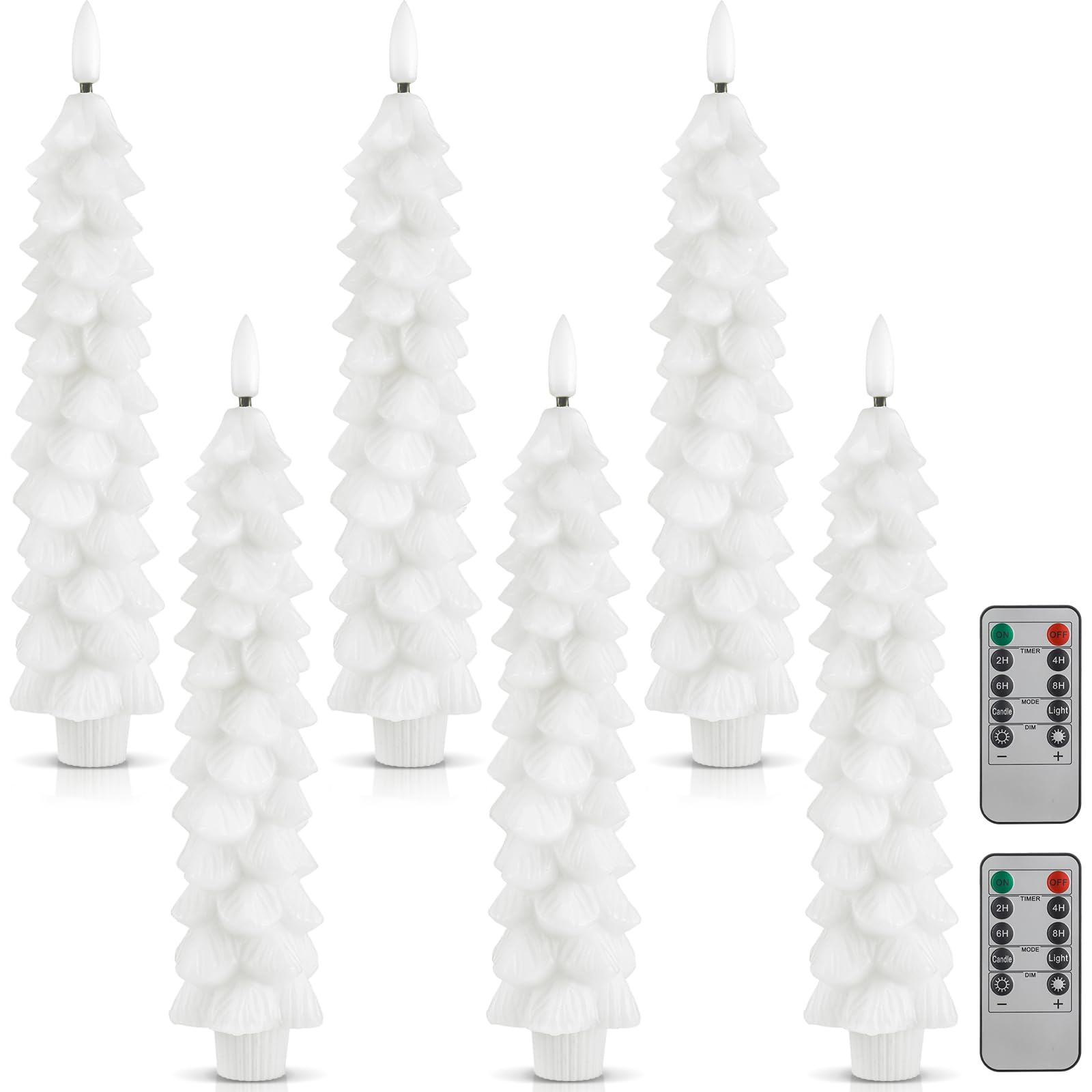 Yeahart 12PCS LED Taper Candle Lights, Flaeless Battery Operated Window Candles For Christas