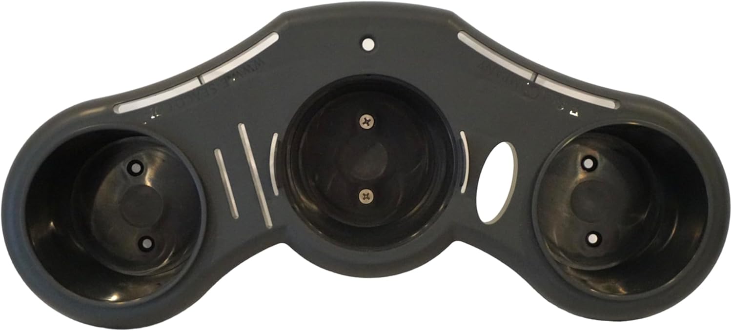 E-Sea Caddy Pro- (Black). Multi Cup Suction Mounted Drink Holder w/Knife, Pliers, Hook and Sunglass Storage. Perfect for Boats, Paddle Boards, Kayaks, Camping and More!