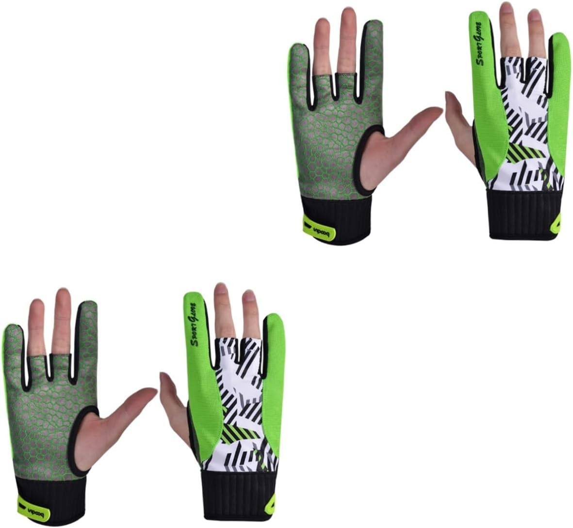 2 Pairs Fingerless Gloves Bike Accessories Gloves for Kids Bicycle Accessories Kids Mittens Sports/3578