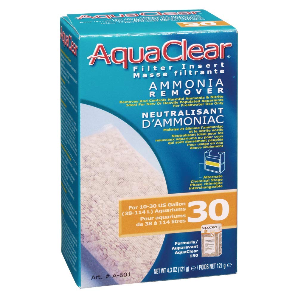 Fluval AquaClear 30 Ammonia Remover Inserts, 4 oz, White