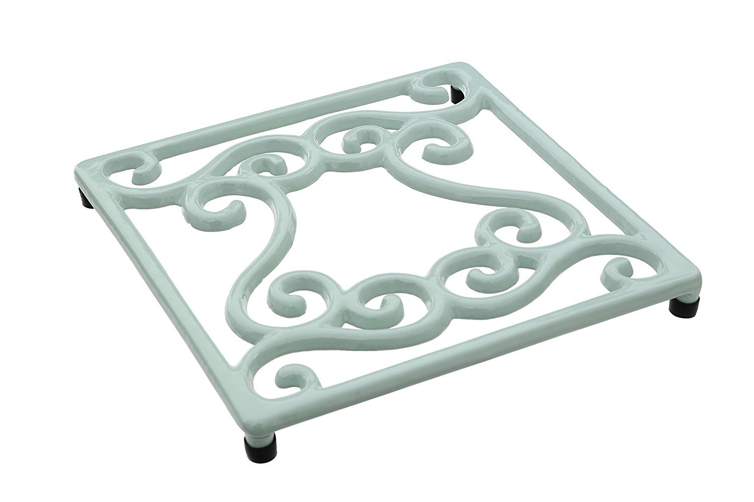 Orsina Pale Blue Cast Iron Trivet from B&Q
