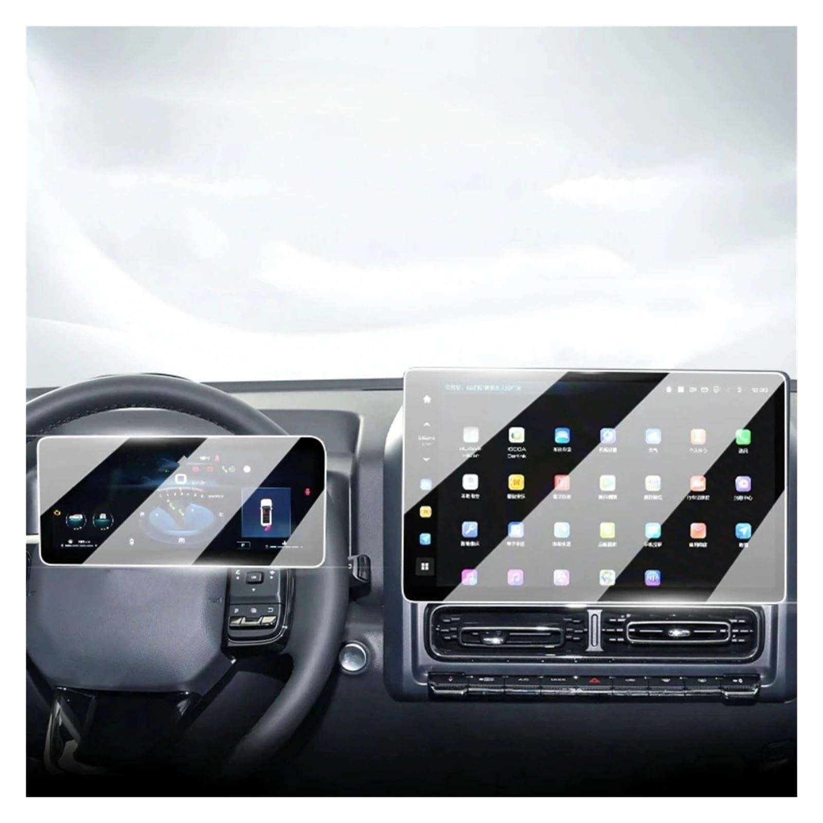 Protection d'écran Haval H9 contre les rayures du tactile multimédia - 7