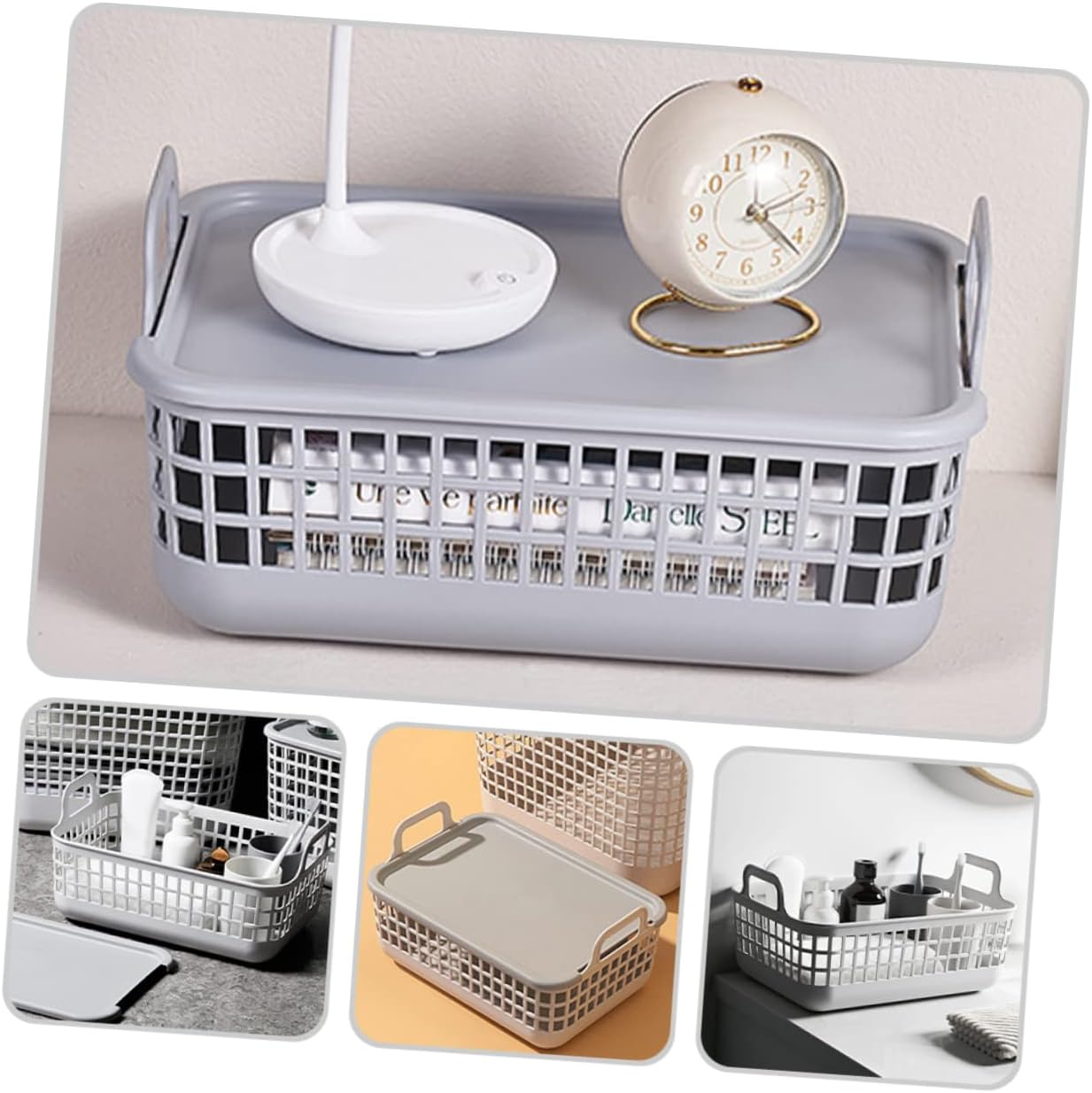 Mobestech Large Capacity Laundry Hamper Wicker Pop up Lid Heavy Duty Plastic Storage Basket for Bathroom Clothes Towel Laundry
