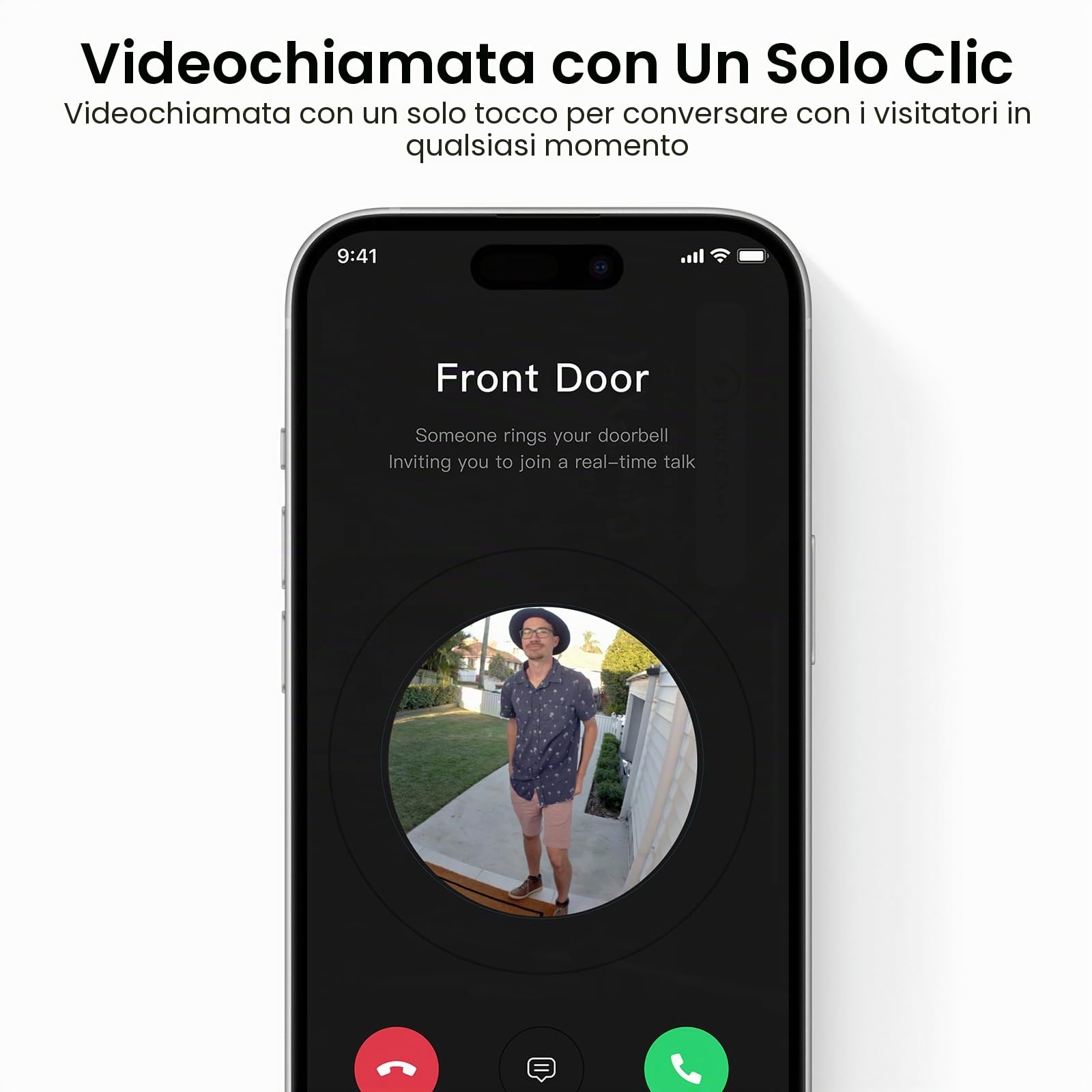 aosu 2K Videocitofono WiFi, Angolo Visuale 170°, Rilevamento Pacchi | Rilevamento PIR per Porta d'Ingresso, Audio Bidirezionale, Visione Notturna, Wi-Fi 2.4GHz, IP65, Compatibile con Alexa